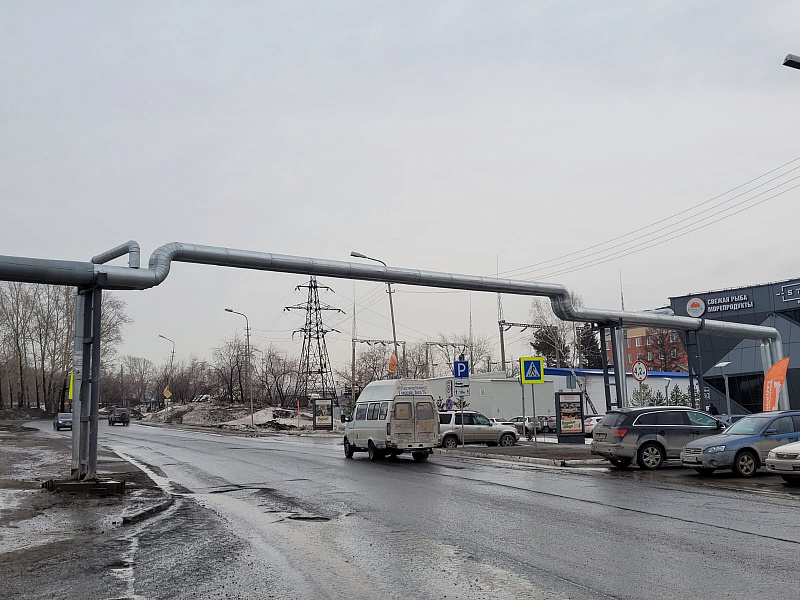 Теплосеть на ул. Кубовая, г. Новосибирск (2022 год)