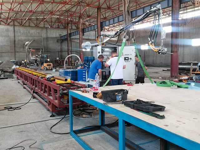 Произведено и поставлено оборудование для изоляции труб ППУ в город Шымкент.